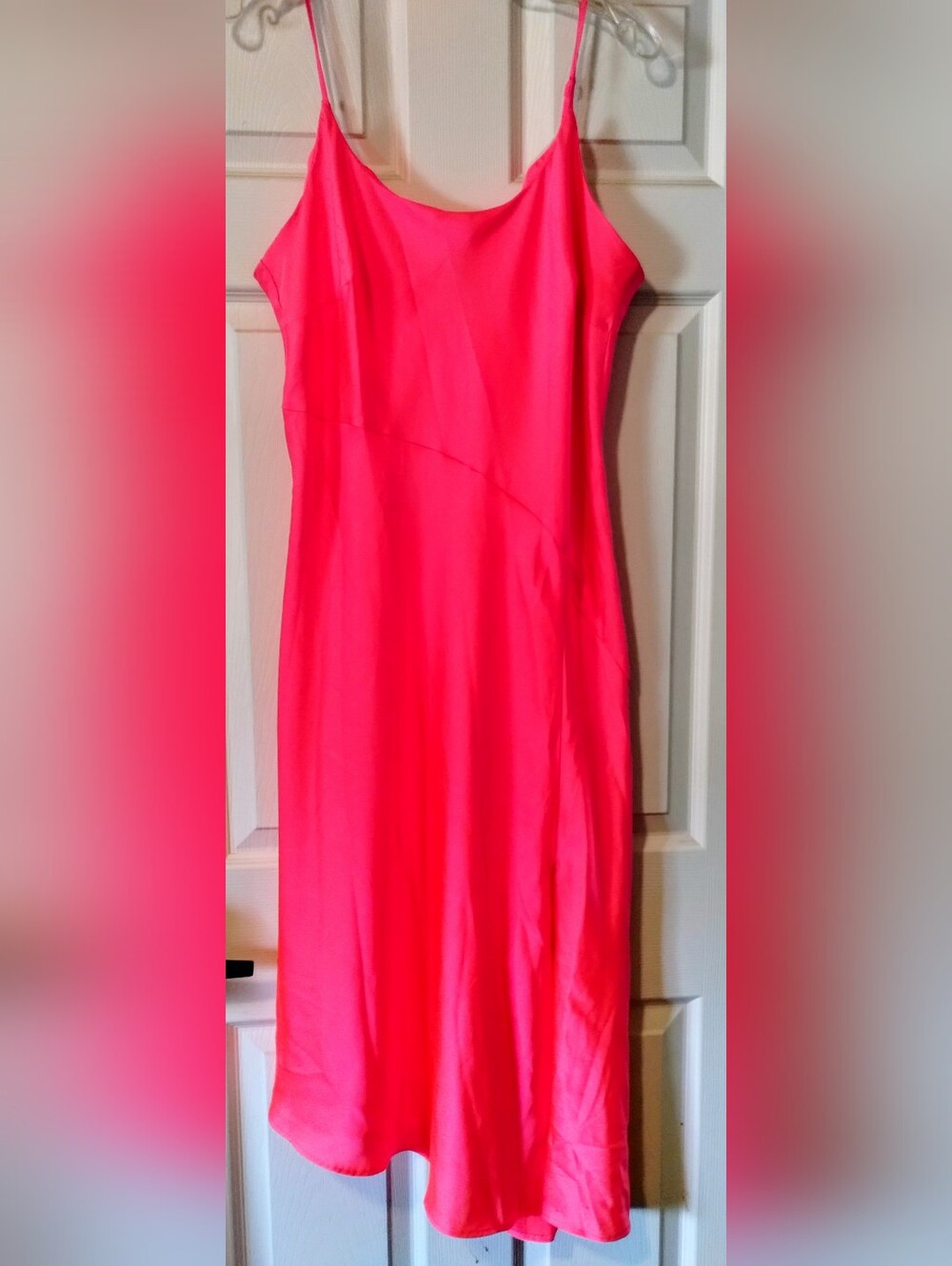A New Day HOT Pink Midi Slip Dress